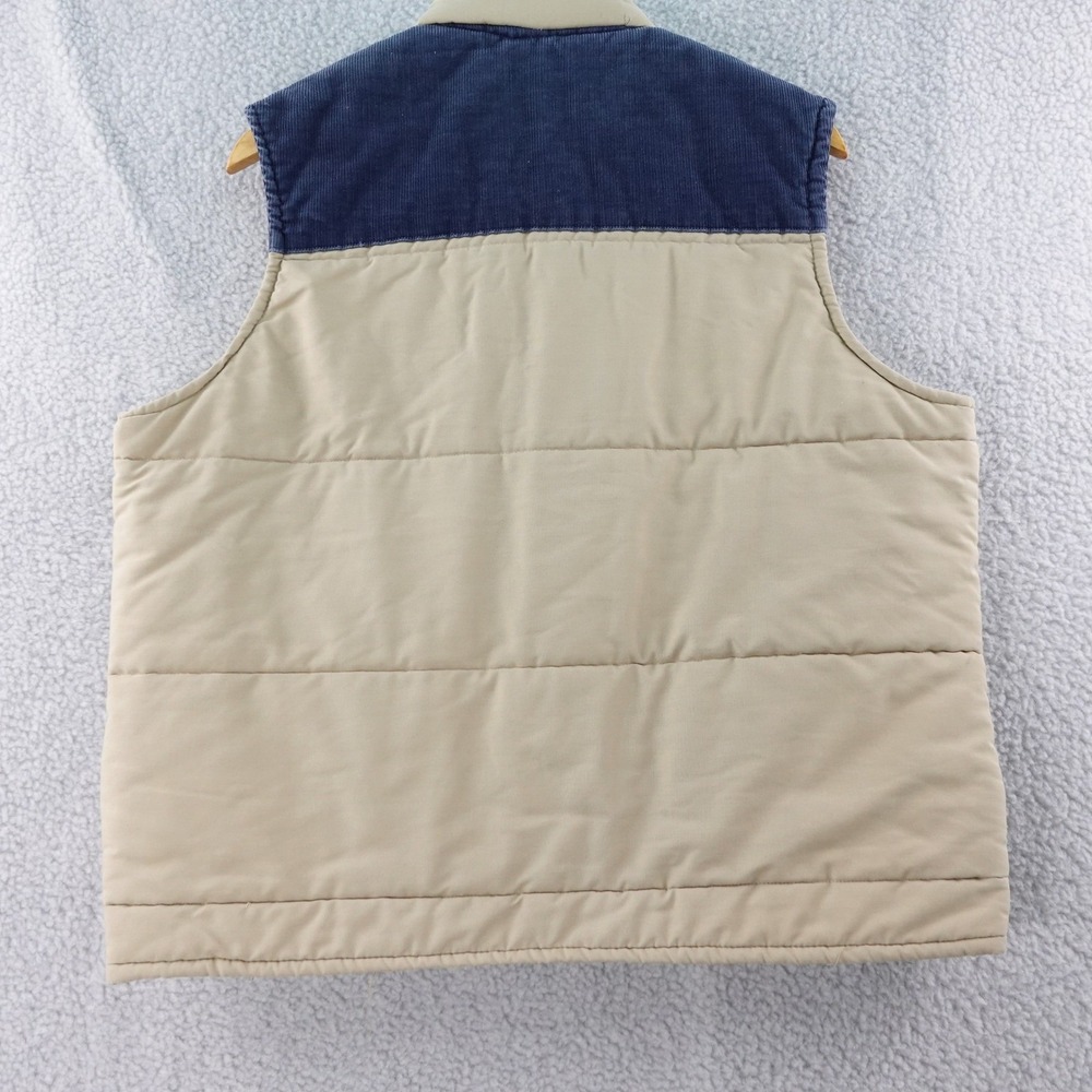 Vintage 70s Big Yank Sport Abouts Vest Mens L Snap Button‎ Padded Quilted Jacket - Picture 2 of 6